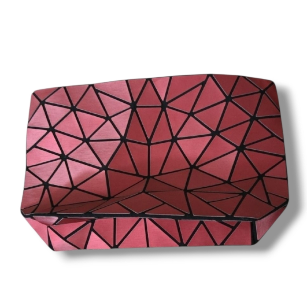 Patrizia Luca Geometric Red Clutch Bag